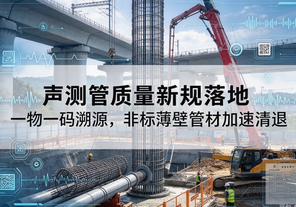 天桥声测管质量新规落地，一物一码溯源，非标薄壁管材加速清退